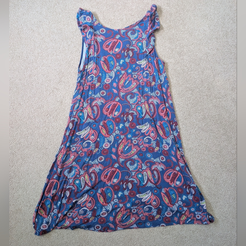 Colorful Paisley Sleeveless Dress